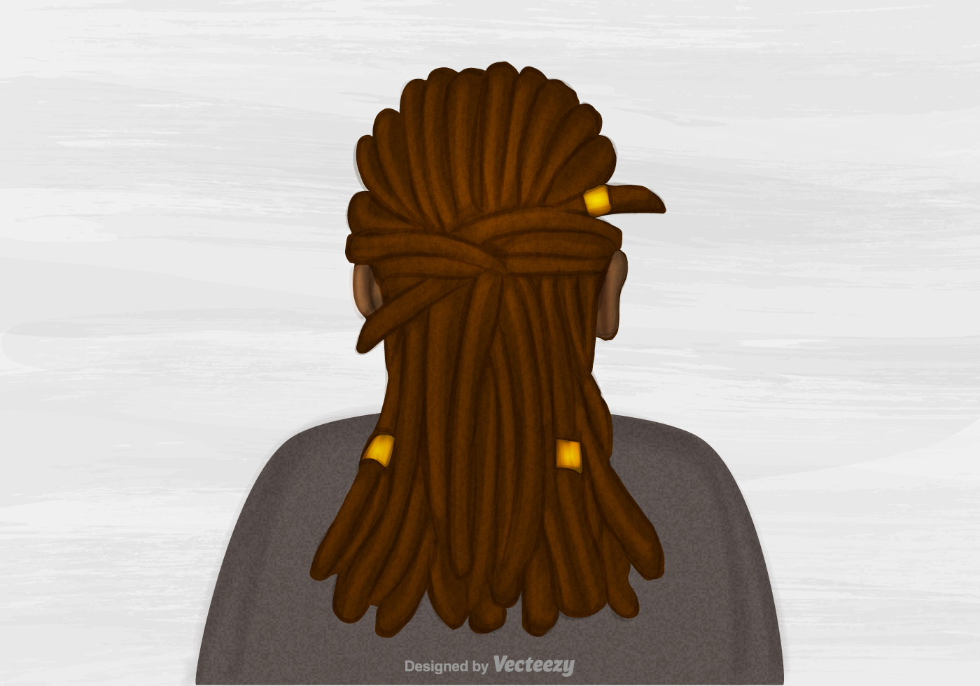 Download Free Vector Dreads Hairstyle Illustration 125121 - Download Free Vectors, Clipart Graphics ...