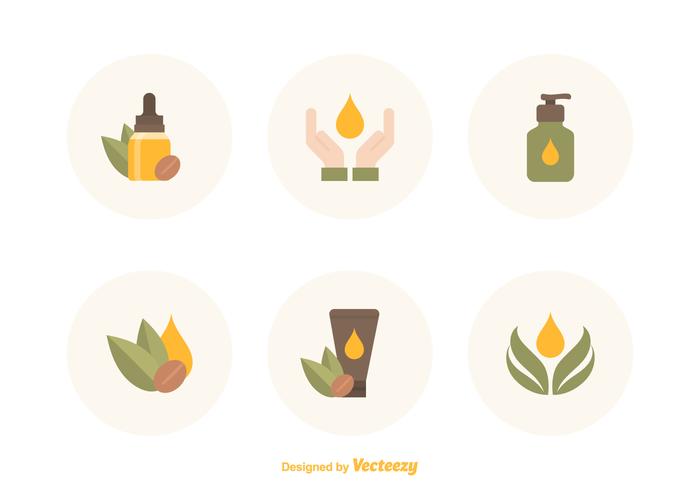 Free Argan Oil Vector Icons