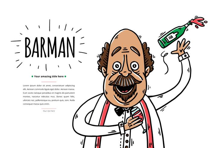 Imágenes de Barman gratuitas vector