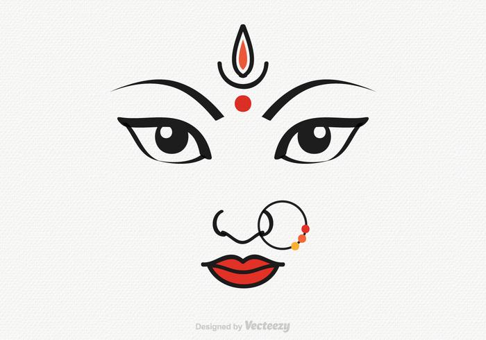 Free Vector Goddess Durga Illustration Free Vector Goddess Durga Illustration