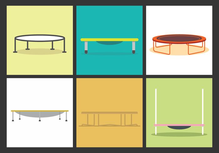 Trampoline Vector Illustrations Trampoline Vector Illustrations