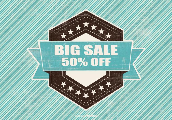 Retro Big Sale Illustration vector