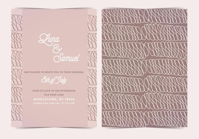 Hand Drawn Vector Wedding Invite Hand Drawn Vector Wedding Invite