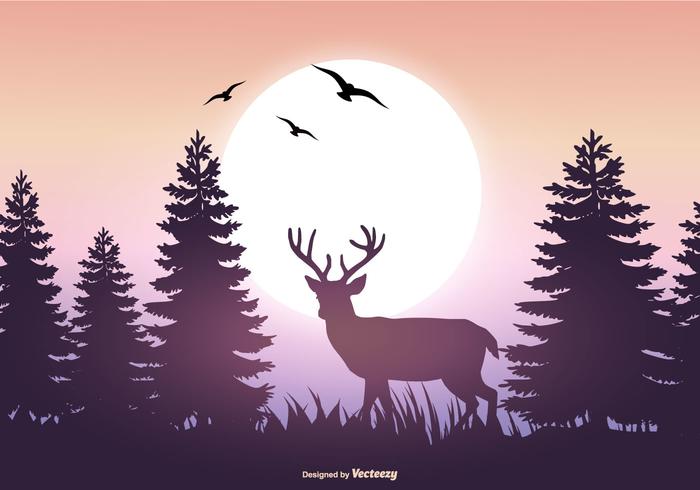 Hermosa ilustración vectorial del paisaje vector