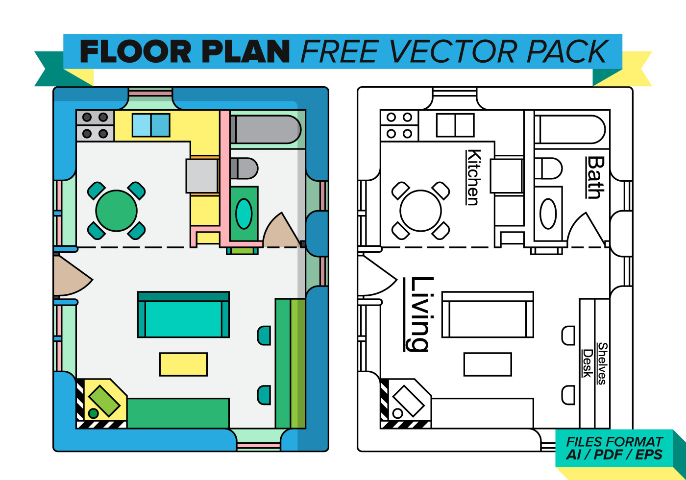 Floorplan Free Vector Pack - Download Free Vectors 