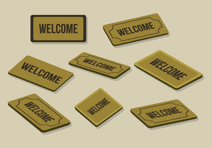 Free Welcome Mat Vector
