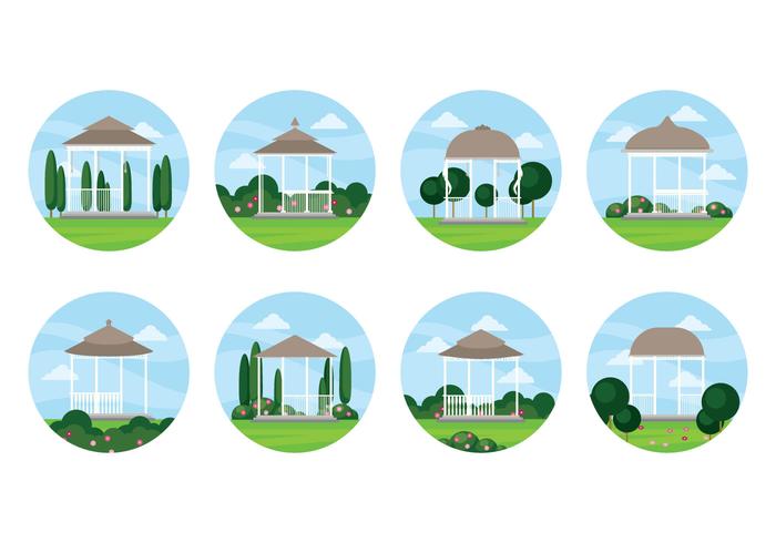 Free Wedding Gazebo Vector