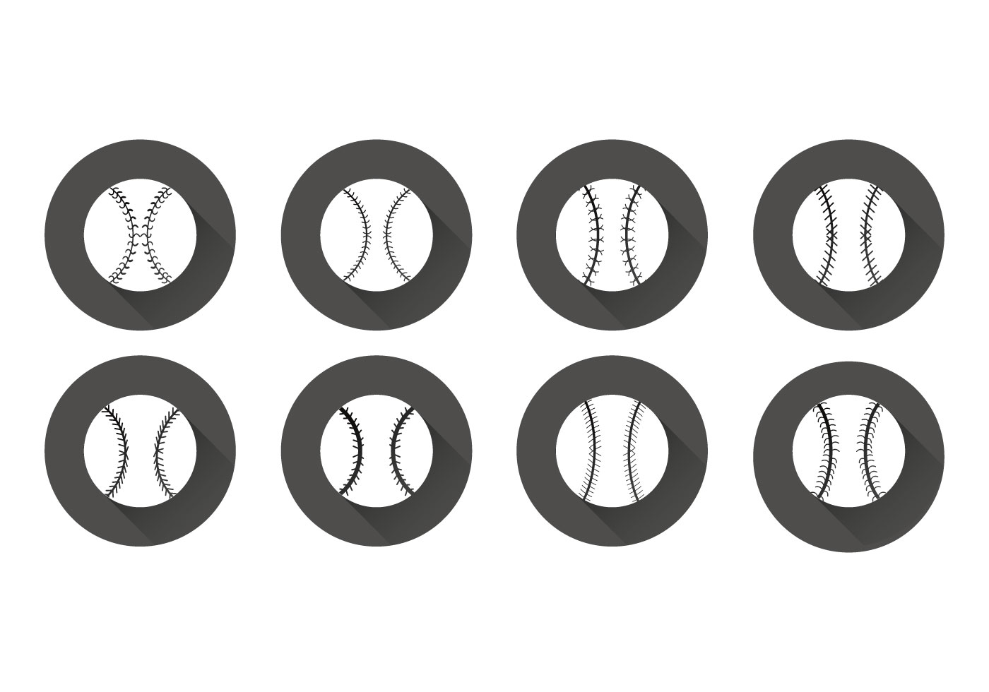 Free Flat Baseball Laces Vector 125462 - Download Free Vectors, Clipart