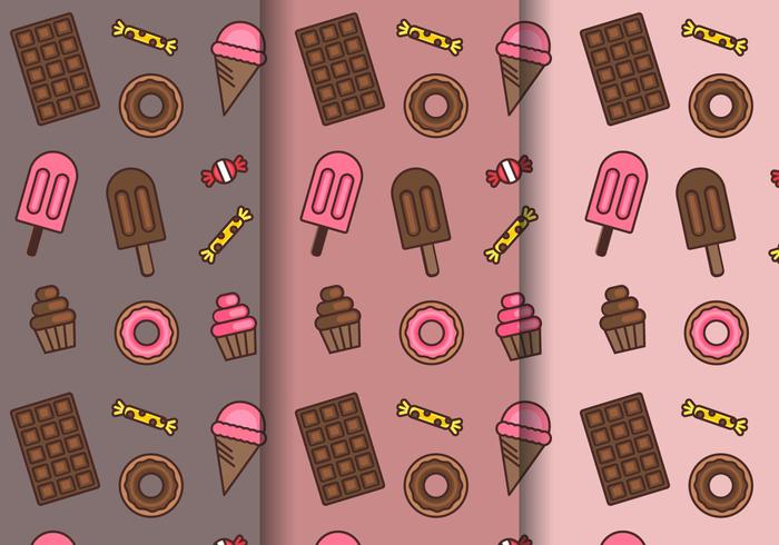 Free Sweets Pattern Vector Free Sweets Pattern Vector