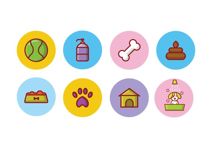 Free Dog Icon Set vector