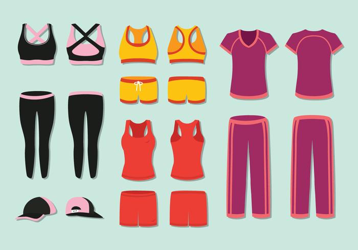 Free Woman's Tracksuit Vector Free Woman's Tracksuit Vector