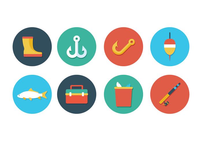 Free Fishing Icon Set vector