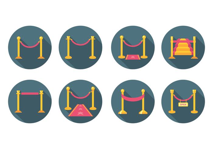 Free Flat Velvet Rope Vector Free Flat Velvet Rope Vector