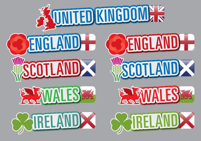 UK Titles vector