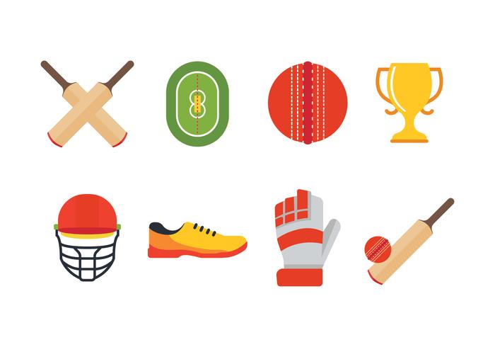 Free Cricket Icon Set vector