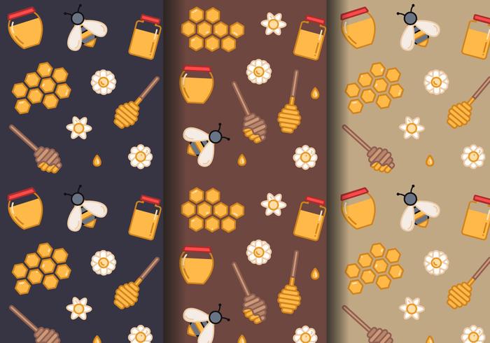 Free Honey Pattern Vector