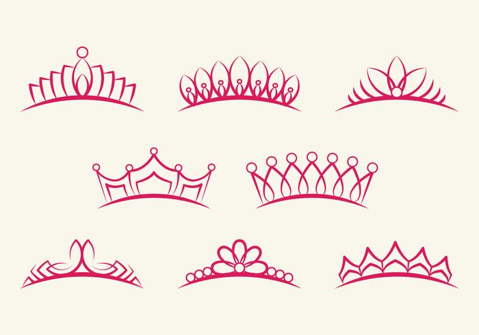 Crown Pageant Set vector