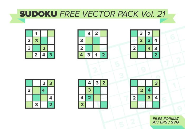 Sudoku Free Vector Pack Vol. 21 Sudoku Free Vector Pack Vol. 21