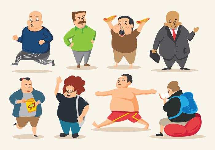 Libre Fat Guy Vector