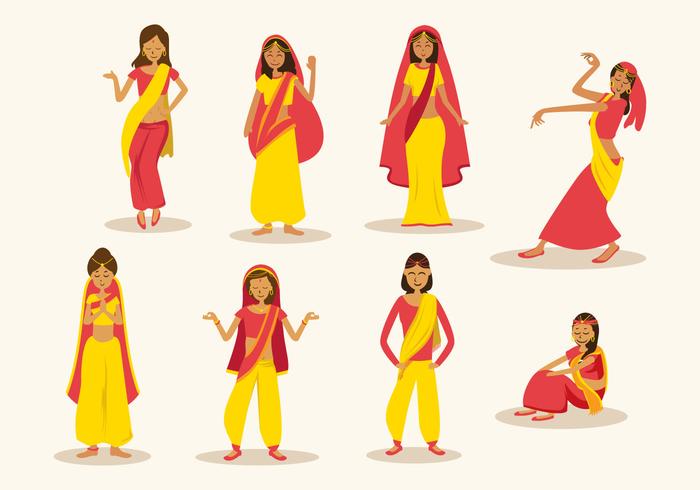 Free Indian Woman Vector Free Indian Woman Vector