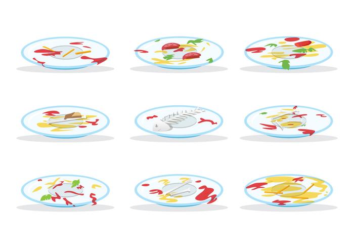 Free Dirty Plate Vector