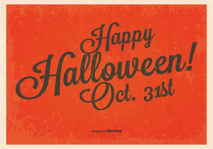 Vintage Happy Halloween Background vector