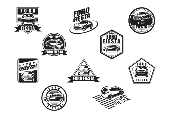 Ford Fiesta Vector Labels