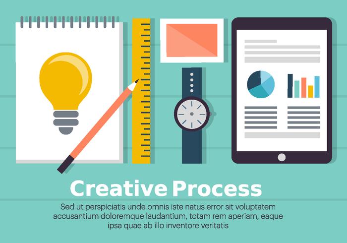 Creative Process Illustration vector