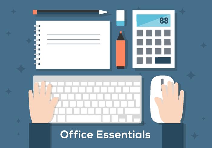 Free Office Workdesk Illustration vector