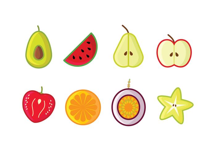 Free Fruit Icon Set vector