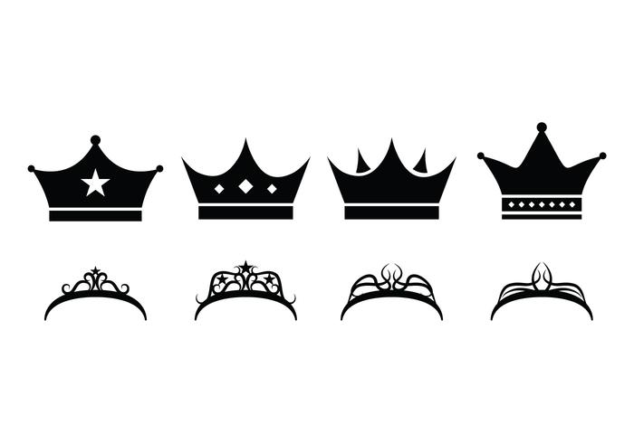 Download Free Crown Set 125715 Vector Art at Vecteezy