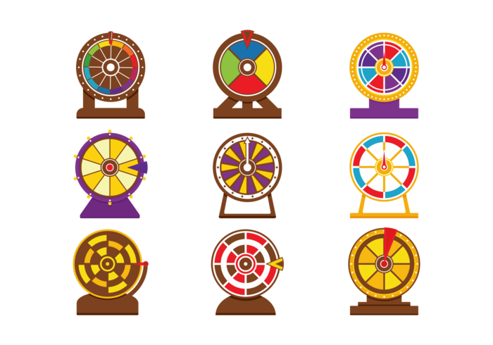 Vector Spinning Wheel Game