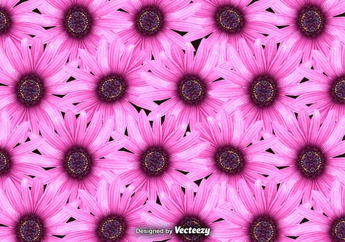 Vector flores de color rosa de fondo