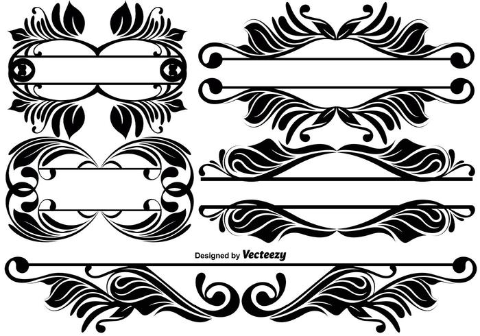 Divisores Ornamental Vintage vector