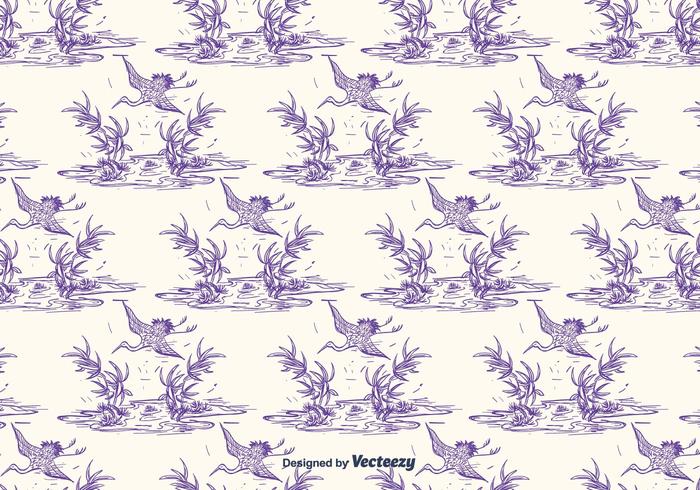 Toile Pattern Vector