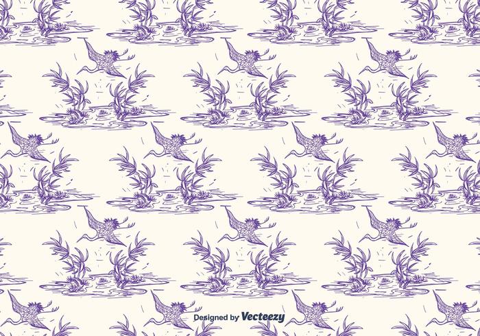 Toile Pattern Vector