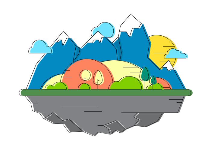 Free Landscape Vector Illustration Free Landscape Vector Illustration