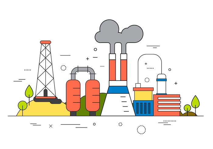 Factory Vector Illustration