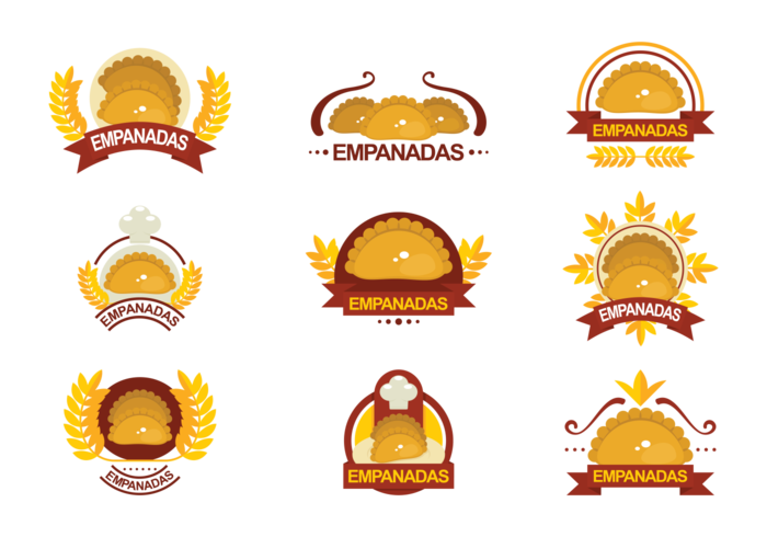 Empanadas Vector Emblemas