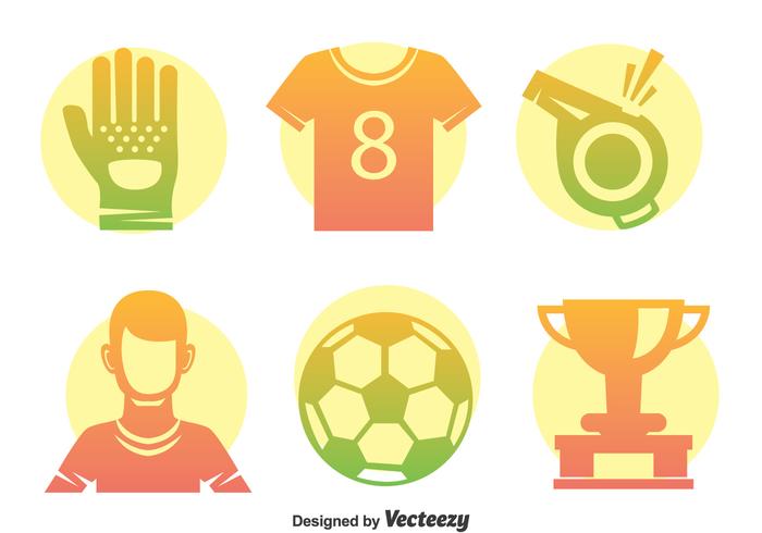 Soccer Element Vector Set Soccer Element Vector Set