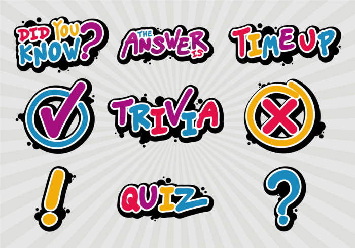 Trivia Vector Sticker