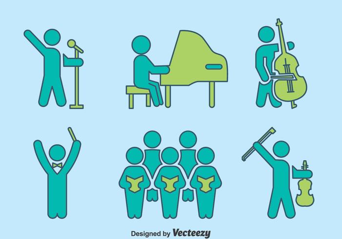 Hand Drawn Musician Vector Set