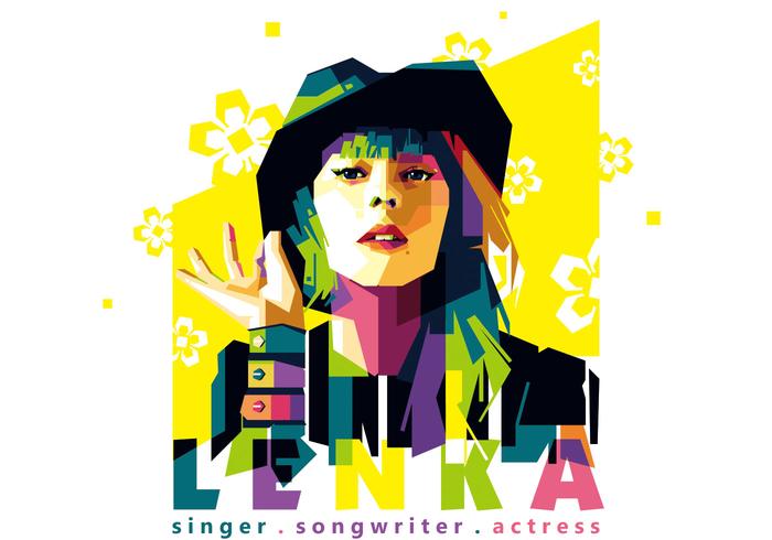 Lenka vector portrait