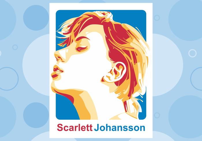 El Potrait de Scarlett Johansson vector