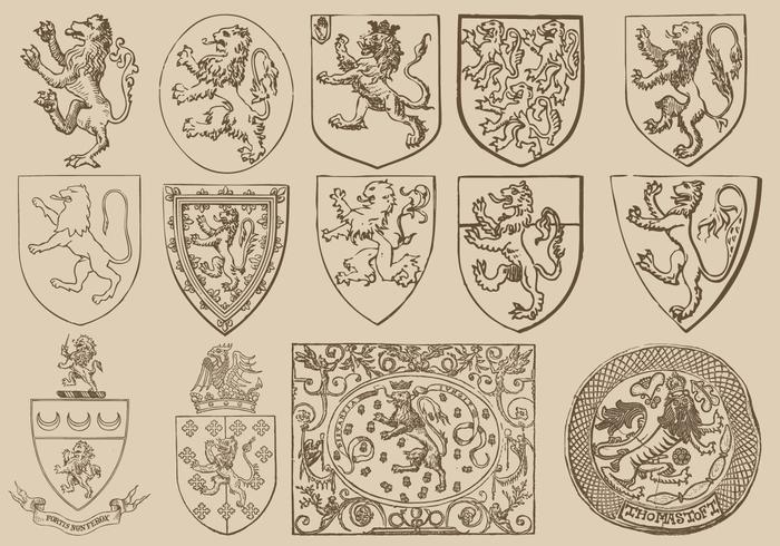 Vintage Rampant Lions Vintage Rampant Lions