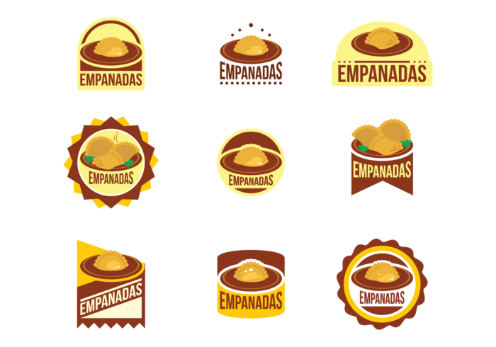 Empanadas Vector Emblemas