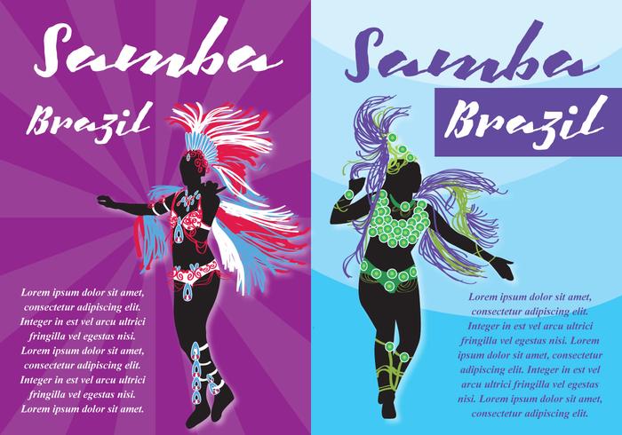 Samba Folletos vector