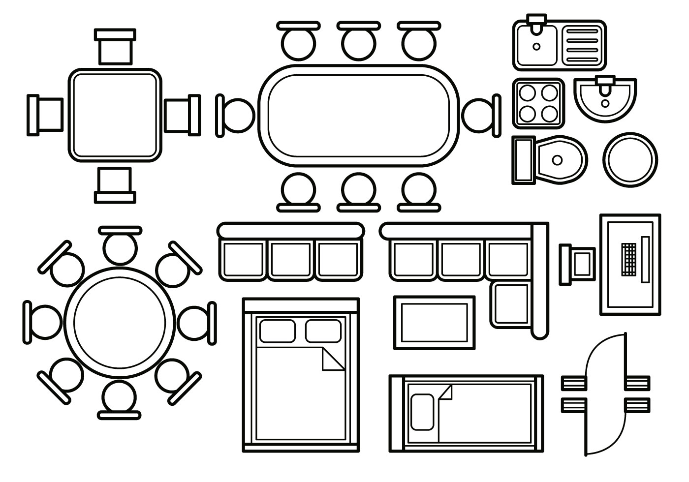 Floor plan vector 125910 Vector Art at Vecteezy