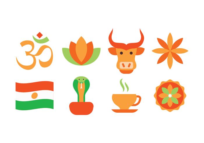 India Icon Set vector