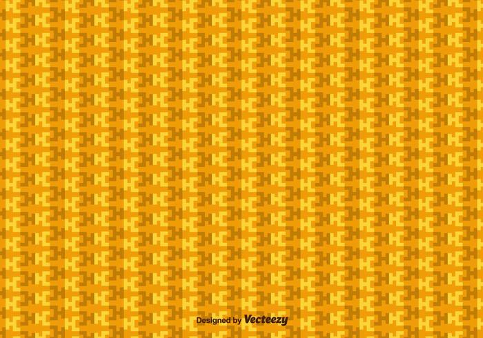 Yellow Incas Geometric Vector Pattern